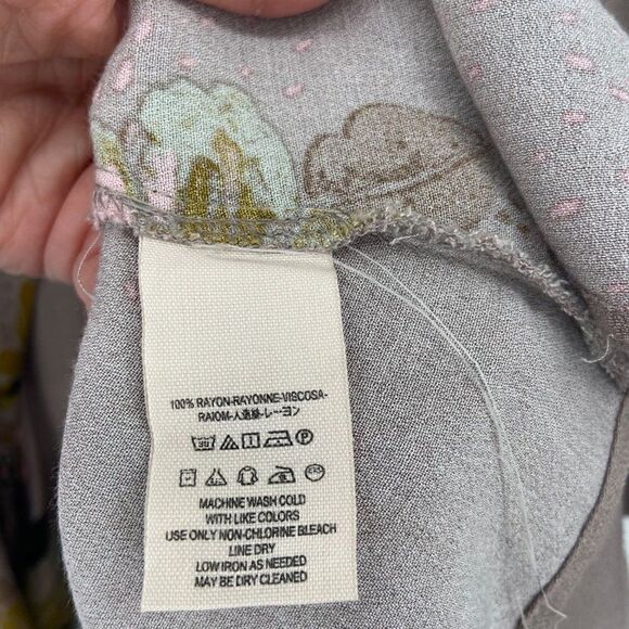 FREE PEOPLE Lovely Day Floral Printed Tie Tunic Size XS - Picture 11 of 12